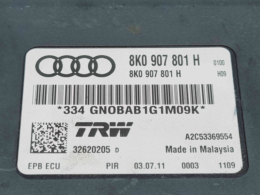 Calculator frana de mana Audi A4 (8K5, B8) Avant [Fabr 2008-2015] 8K0907801H 2.0 TDI CAGA 105KW / 143CP