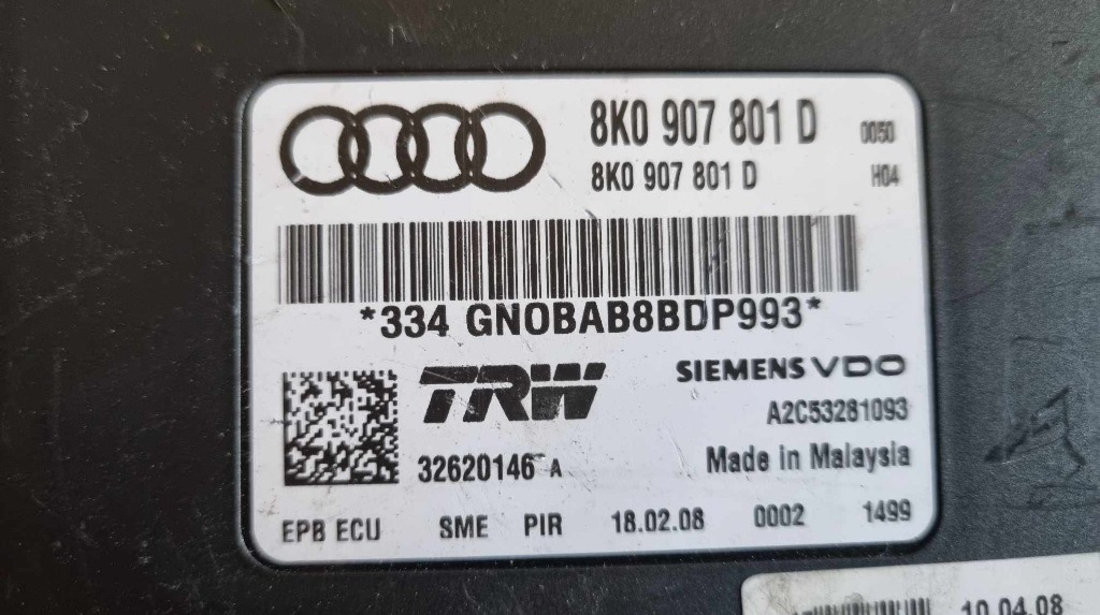 Calculator frana de mana Audi A4 B8 cod 8k0907801d