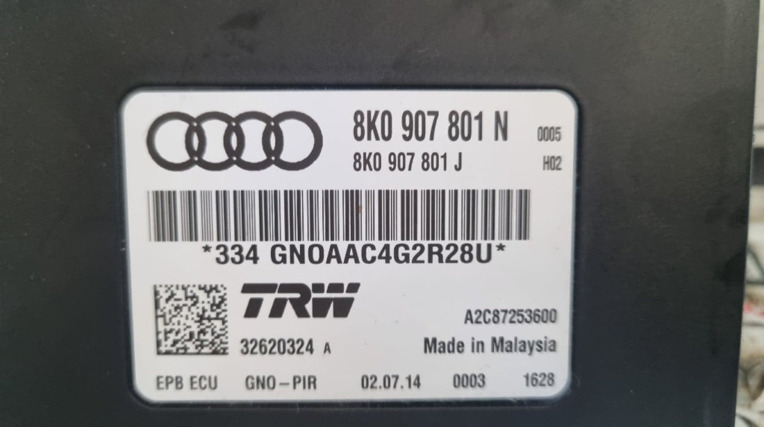 Calculator frana de mana Audi A5 B8 Cabriolet cod piesa : 8K0907801N