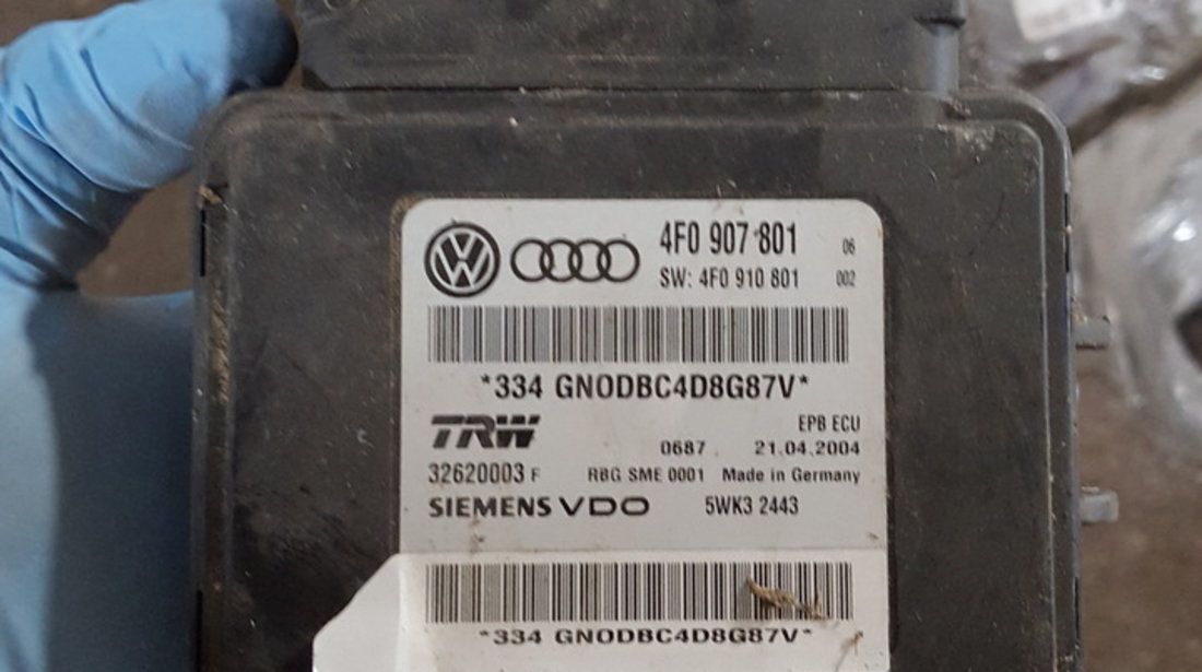 Calculator frana de mana Audi A6 4F C6 an 2005 2011 4F0907801