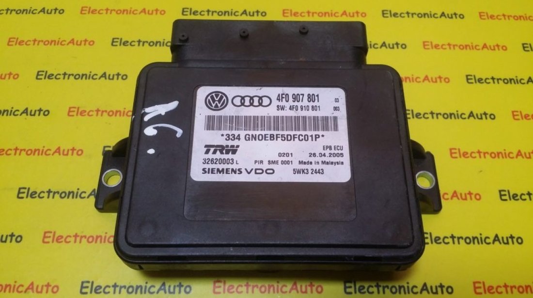 Calculator Frana De Mana Audi A6, 4F0910801, 4F0910801, 5WK32443