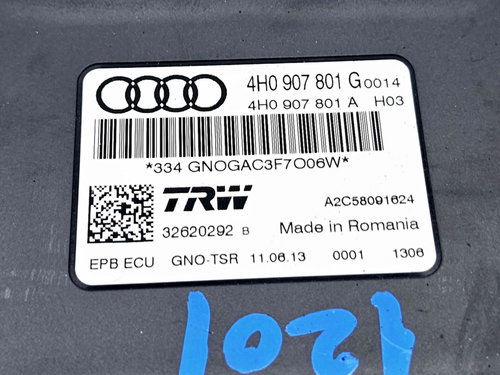 Calculator frana de mana Audi A6 (4G2, C7) [Fabr 2012-2017] 4H0907801G 2.0 TDI CGLC 130KW / 177CP 2....