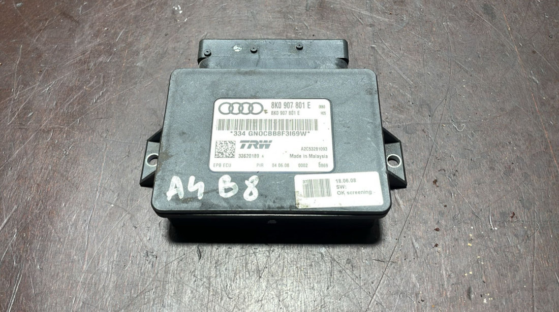 Calculator frana de mana cod 8K0907801E pentru Audi A4 A5 Q5