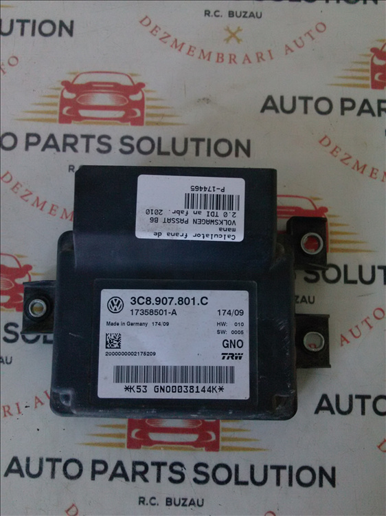 Calculator frana de mana VOLKSWAGEN PASSAT B6 2.0 TDI an fabr. 2010