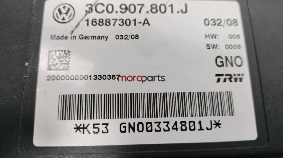 Calculator frana de mana ​Volkswagen Passat B6 (3C2) Berlina 2008 2.0 TDI OEM 3C0907801J
