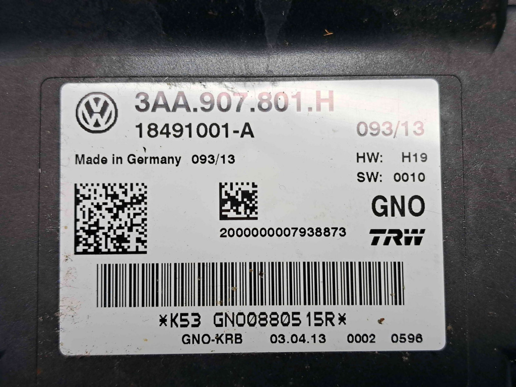 Calculator frana de mana Volkswagen Passat B7 (362) [Fabr 2010-2014] 3AA907801H