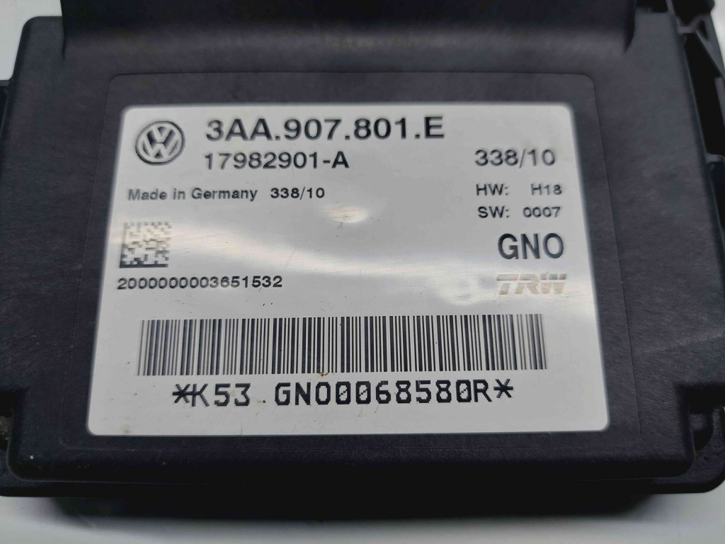 Calculator frana de mana Volkswagen Tiguan (5N) [Fabr 2007-2016] 3AA907801E 2.0 TDI CFFB 103KW / 140CP