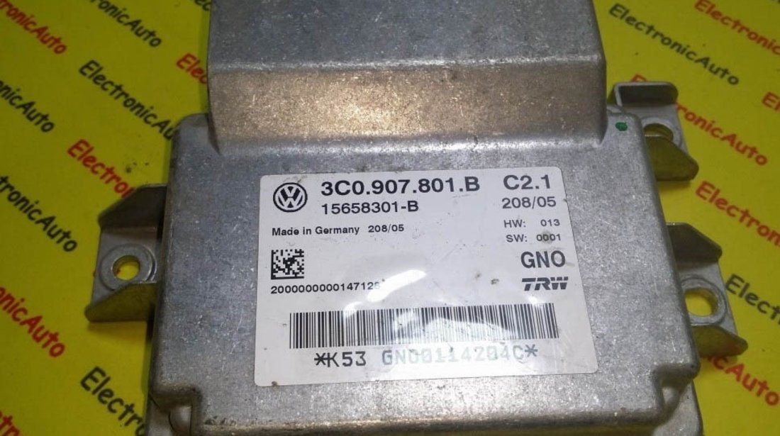 Calculator frana de mana Vw Passat 3C0907801B, 15658301B,