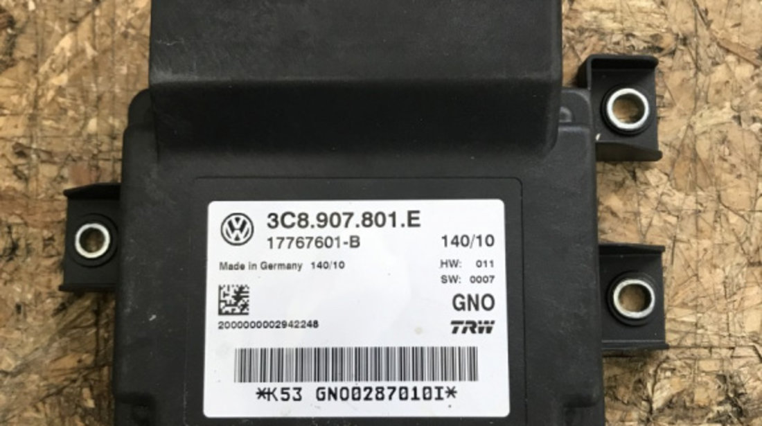 Calculator frana de mana VW Passat B7 1.4 TSI CDGA 150cp sedan 2012 (3C8907801E)