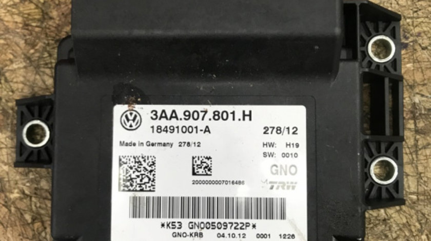 Calculator frana de mana VW Passat B7,R-Line 2.0TDI, Automat DSG, 177cp ,4X4, combi 2014 (3AA907801H)
