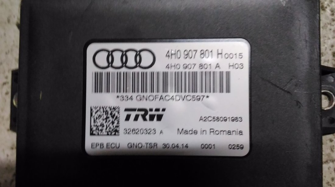 Calculator frana de parcare Audi A8 4H, A6 ,A7 4G C7