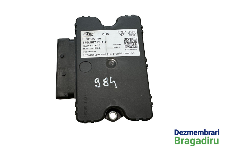 Calculator frana mana 7P0907801F Volkswagen VW Touareg generatia 2 7P [2010 - 2014] Crossover 3.0 TDI Tiptronic 4Motion (245 hp) Cod motor: CRC Cod cutie: NAC Cod culoare: LG7W