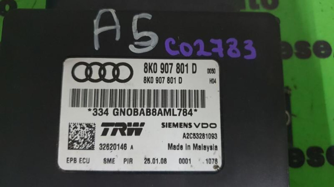 Calculator frana mana Audi A4 (2007->) [8K2, B8] 8k0907801d