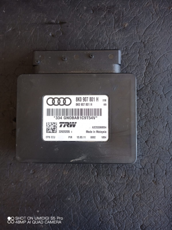 Calculator frana mana , Audi A4 B8 2.0 TDI , 2012 COD - 8K0907801H / 8K0907801N
