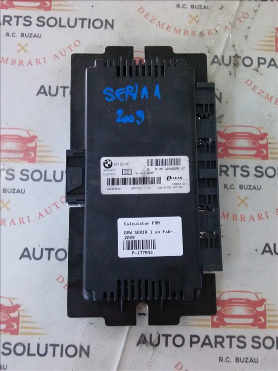 Calculator FRM BMW SERIA 1 an fabr. 2009