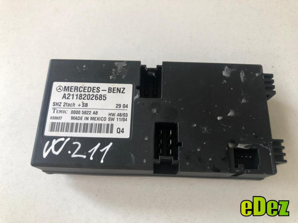 Calculator incalzire scaun Mercedes E-Class (2002-2008) [W211] a2118202685