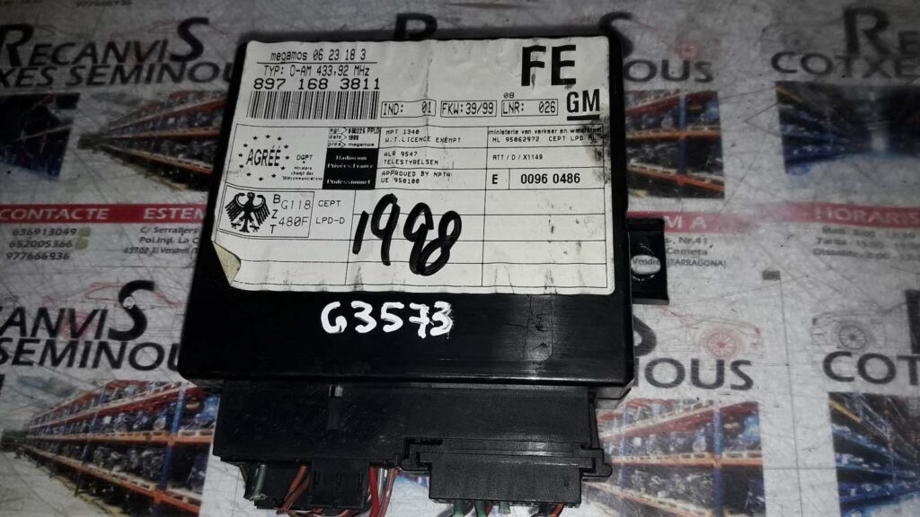 Calculator inchidere centralizata ISUZU ISUZU TROOPER 897168 3811 / 8971683811897168 3811 / 8971683811