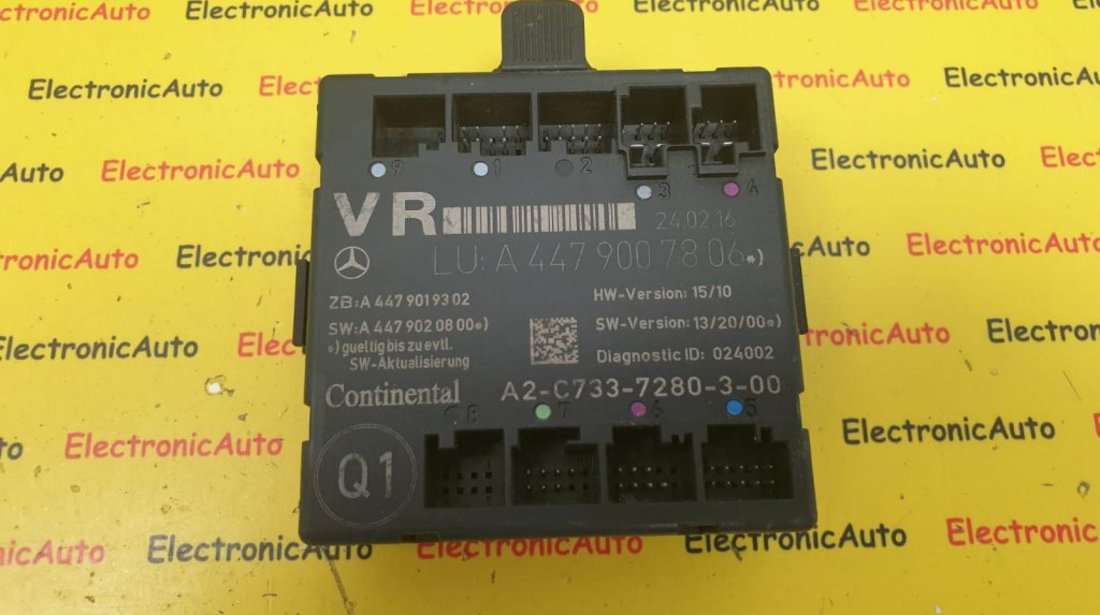 Calculator Inchidere Centralizata Mercedes V-Klasse Vito Viano, A4479007806, A2C7337280300