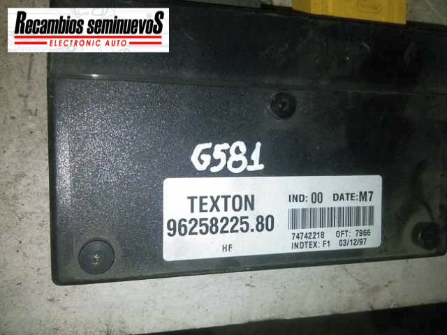 Calculator inchidere centralizata TEXTON CITROEN XSARA 96258225 / 96 258 225 80 / 9625822580 / 7410483496258225 / 96 258 225 80 / 9625822580 / 74104834