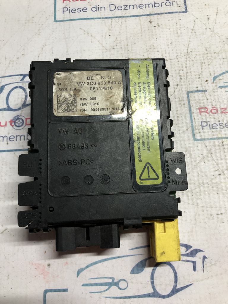Calculator manete Volkswagen Passat B6 2006, 3C0953549A