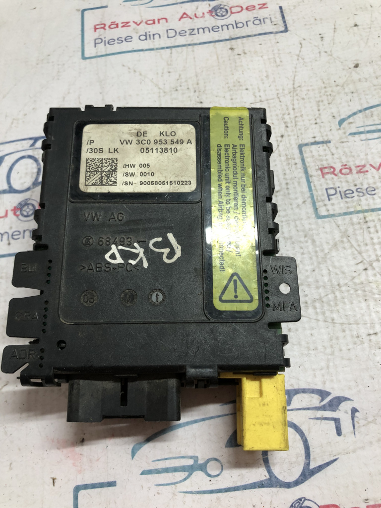 Calculator manete Volkswagen Passat B6 2006, 3C0953549A