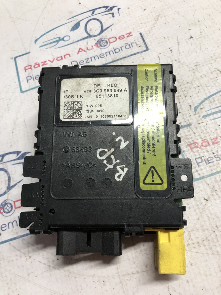 Calculator manete Volkswagen Passat B6 2007, 3C0953549A