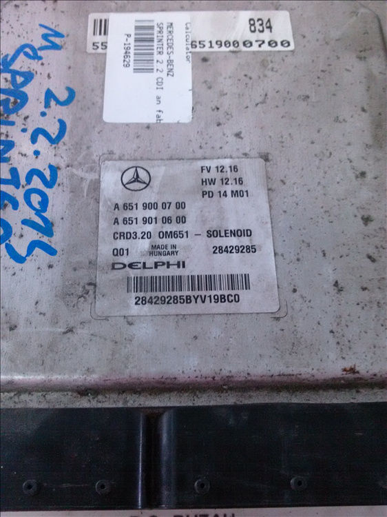 Calculator MERCEDES-BENZ SPRINTER 2.2 CDI an fabr. 2014