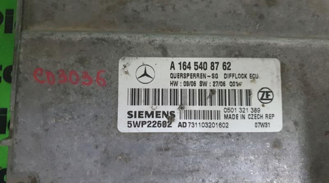 Calculator Mercedes M-Class (2005->) [W164] a1645408762