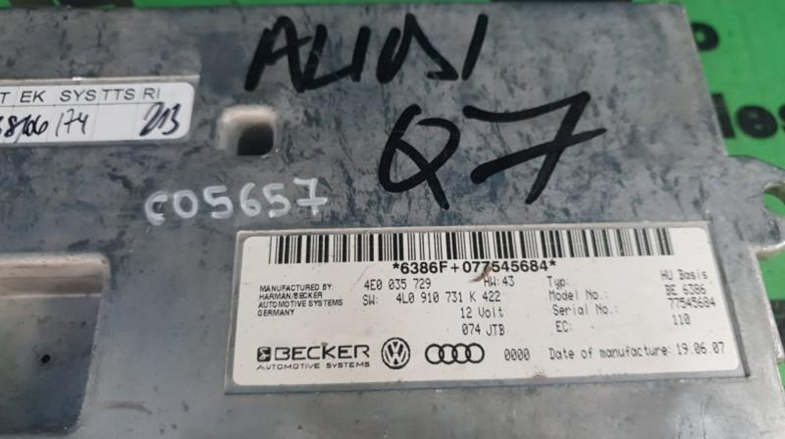 Calculator mmi Audi A6 (2004-2011) [4F2, C6] 4e0035729