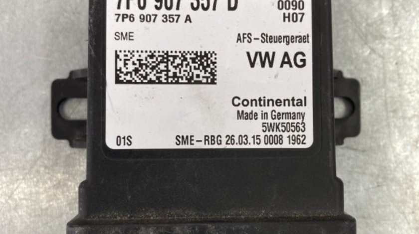 Calculator modul afs VW Golf 7 Variant 1.4 TGI CPWA, DSG 7 SMN sedan 2017 (7P6907357D)