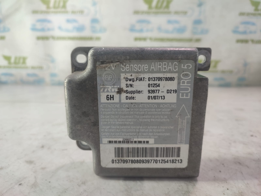 Calculator modul airbag 01370978080 Citroen Jumper 2 [1st facelift] [2012 - 2014] 2.2 hdi 4HH