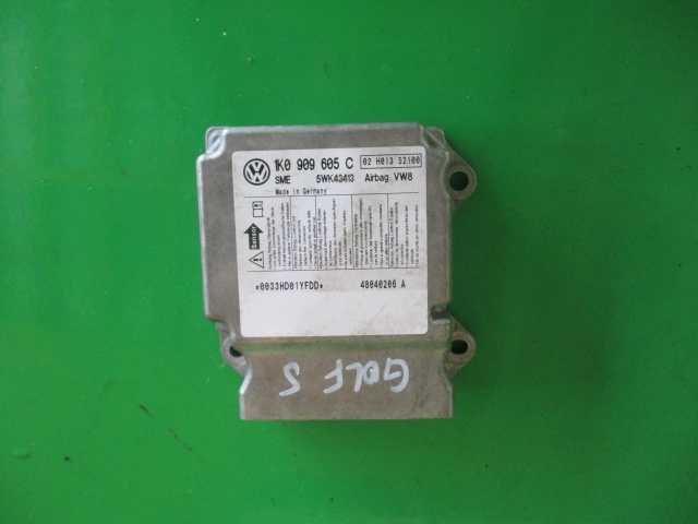 CALCULATOR / MODUL AIRBAG 1K0909605C VW GOLF 5 FAB. 2003 - 2009 ⭐⭐⭐⭐⭐