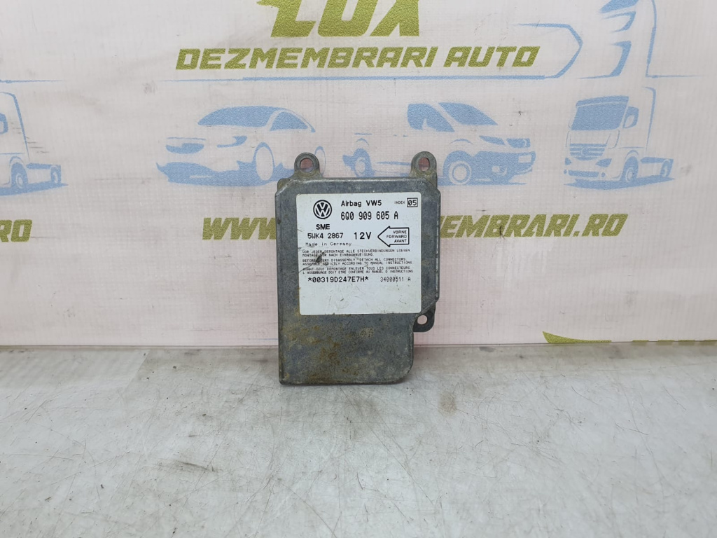Calculator modul airbag 6q0909605a Seat Toledo 2 [1999 - 2006]