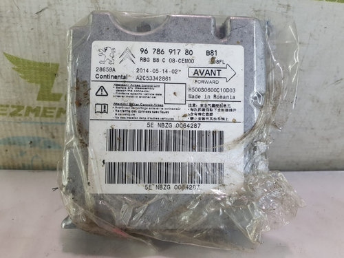 Calculator modul airbag 9678691780 Citroen DS5 [2012 - 2015] 2.0 hdi