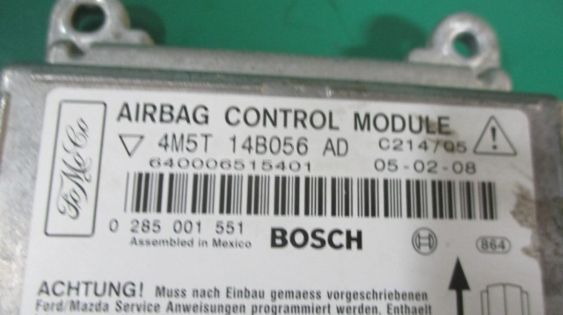 CALCULATOR / MODUL AIRBAG COD 4M5T14B056AD FORD FOCUS C-MAX FAB. 2003 - 2007 ⭐⭐⭐⭐⭐