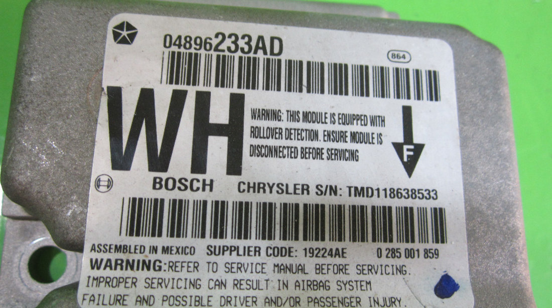 CALCULATOR / MODUL AIRBAG JEEP GRAND CHEROKEE 3 4x4 FAB. 2006 - 2011 ⭐⭐⭐⭐⭐