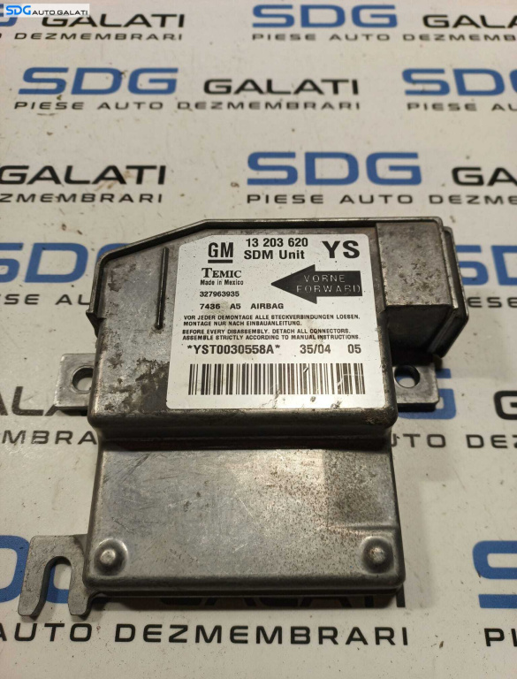 Calculator Modul Airbag Opel Meriva A 2005 - 2010 Cod 13203620 13 203 620 [L0679]