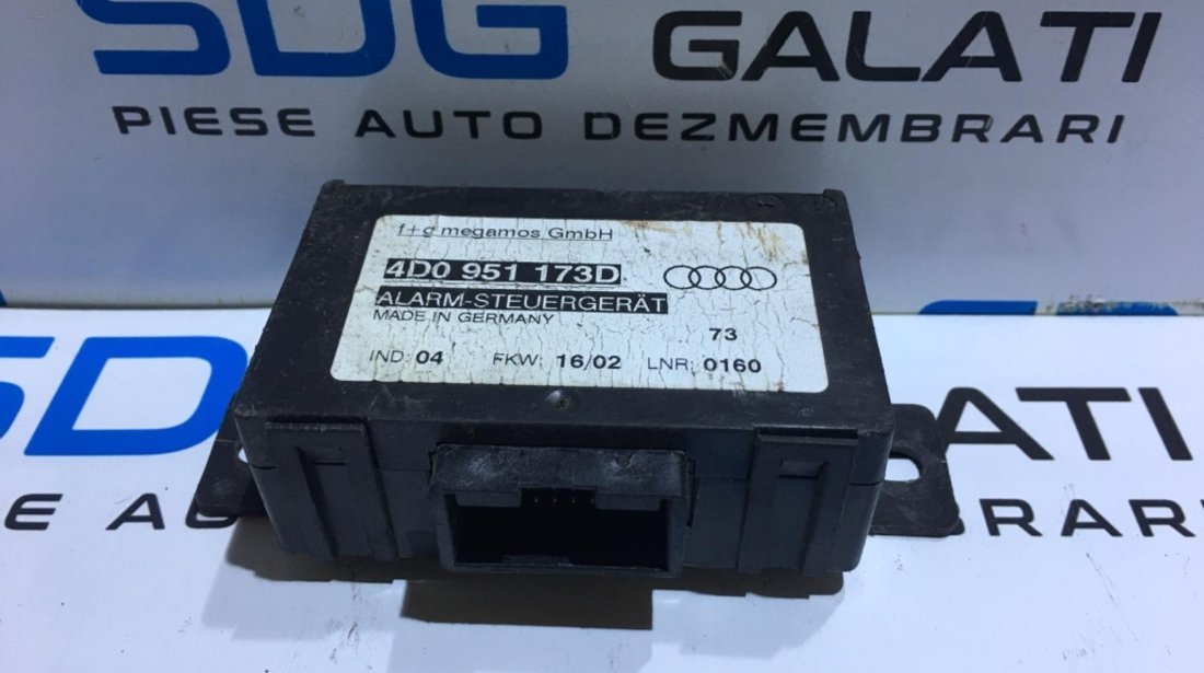 Calculator / Modul Alarma Audi A6 C5 1997 - 2005 Cod Piesa : 4D0 951 173 D / 4D0951173D