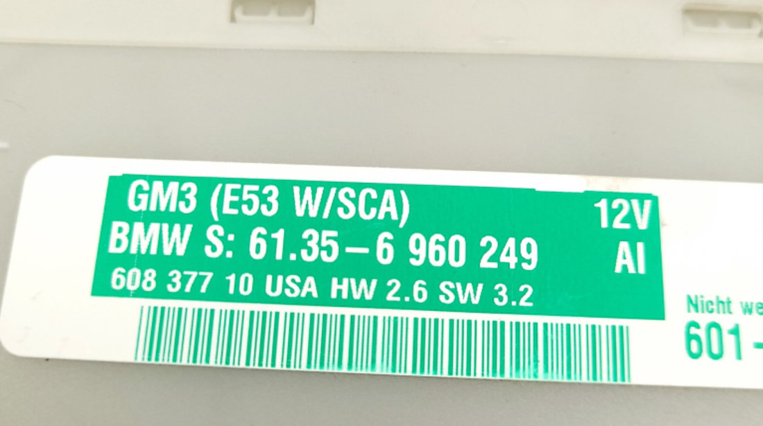 Calculator / Modul BCM BMW X5 (E53) 2000 - 2006 Motorina 6960249, 61356960249, 6135 6960249, 60837710, 608 377 10