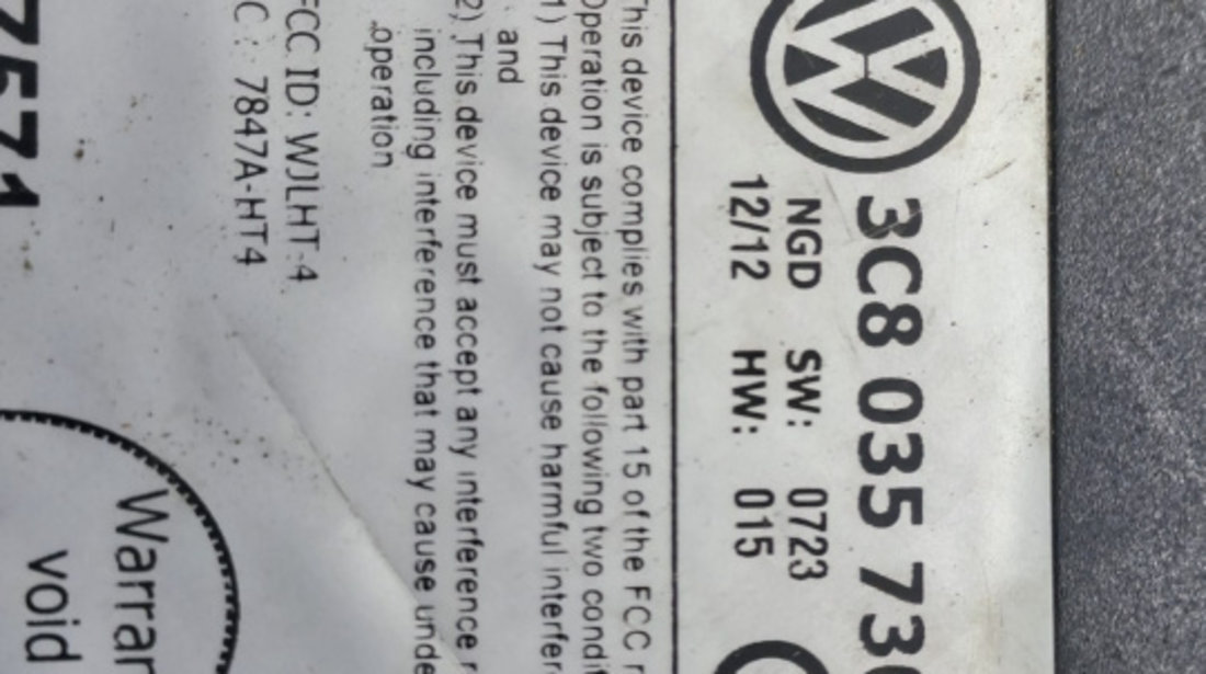 Calculator modul bluetooth 3c8035730b Volkswagen VW Passat B6 [2005 - 2010]
