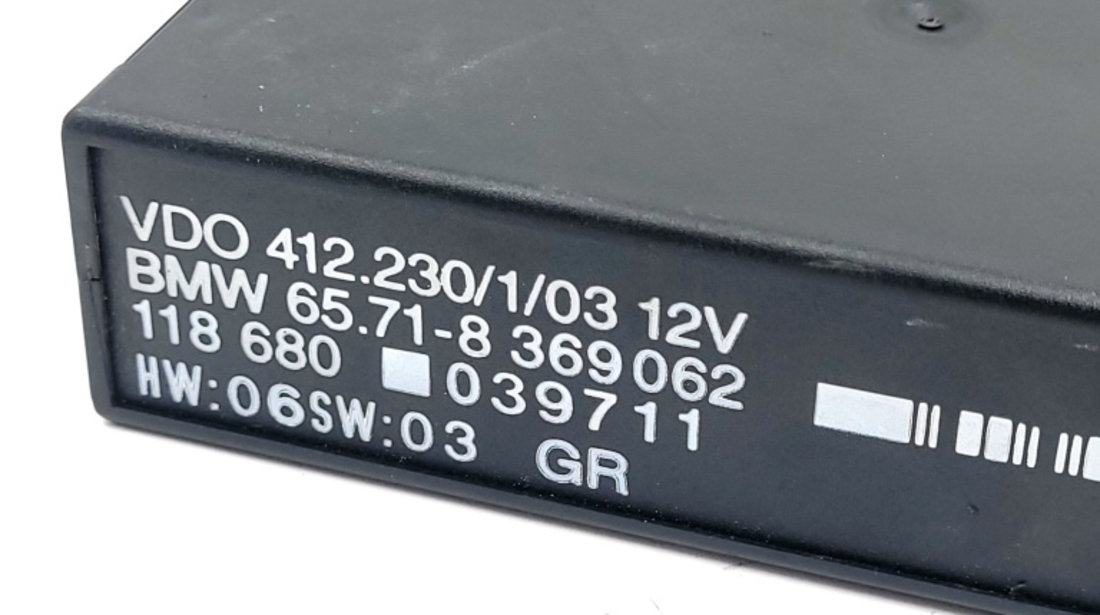 Calculator / Modul BMW 5 (E39) 1995 - 2004 8369062, 65718369062, 65.71-8369062, 65718369062, 412230103, 412.230.1.03