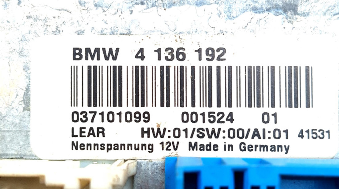 Calculator / Modul BMW 5 (E60, E61) 2003 - 2010 Motorina 4136192, 037101099, BMW4136192