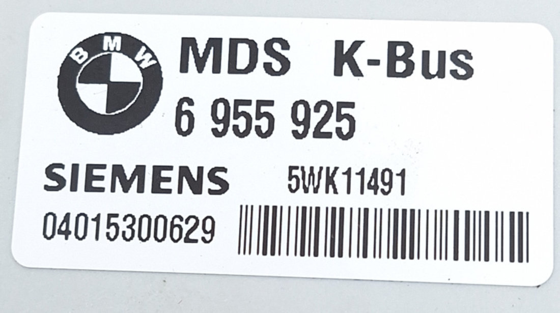 Calculator / Modul BMW X5 (E53) 2000 - 2006 Motorina 6955925, 6 955 925, 5WK11491, 04015300629