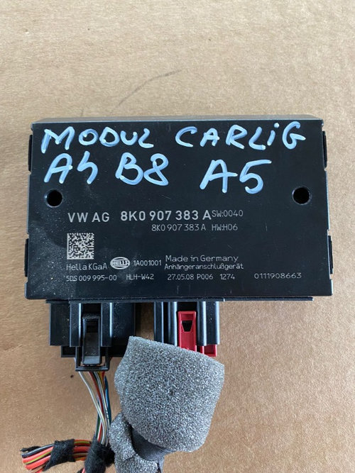 Calculator / modul carlig remorcare Audi A4 B8 A5 cod piesa 8k0907383A