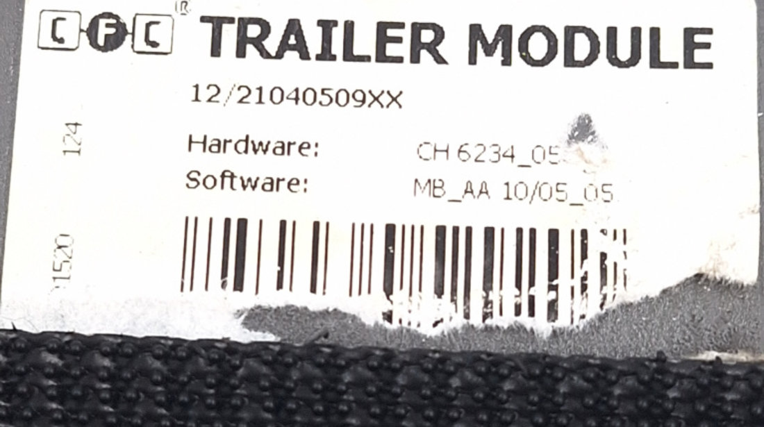 Calculator Modul Carlig Tractare Mercedes-Benz C-CLASS (W203) 2000 - 2007 Benzina 10R02114901, 52041502, CH623405, CH623405, 1221040509XX, MBAA100505