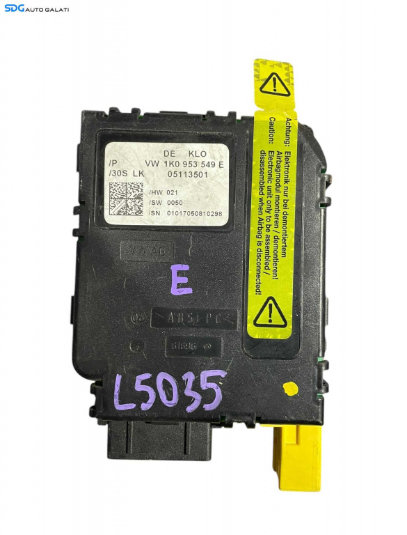Calculator Modul Coloana Volan Volkswagen Golf 6 Plus 2008 - 2013 Cod 1K0953549E [L5035]