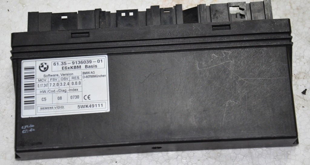 Calculator modul comfort BMW E60 E61 2004-2010 6135-9136039 / 61359136039