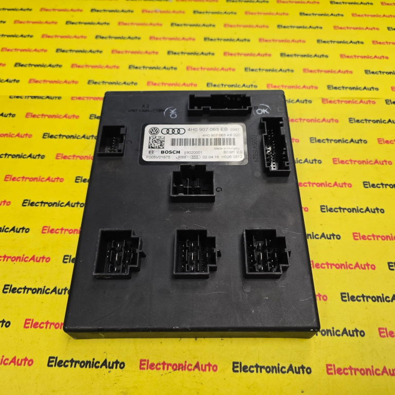 Calculator, Modul confort AUDI A6 C7, A8, 4H0907063EB, BCM120, F005V01675,