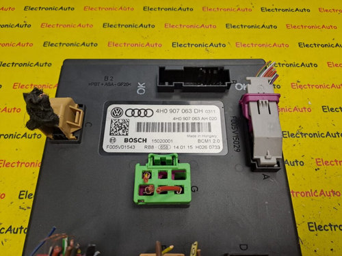 Calculator, Modul confort AUDI A6 C7, A8, 4H0907063DH, 4H0907063AH, BCM120, F005V01543,