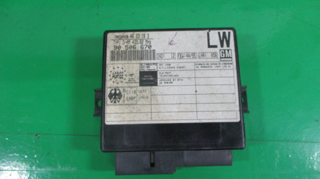 CALCULATOR / MODUL CONFORT COD 90506670 / 0623183 OPEL VECTRA B FAB. 1995 – 2001 ⭐⭐⭐⭐⭐